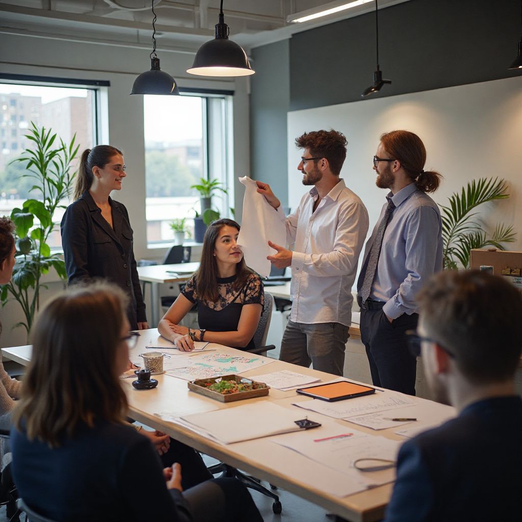 Event planning team meeting